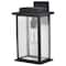 Nuvo Sullivan 1-Lgt Large Wall Lantern - Matte Black / Clear Seeded Glass 60/7376 - alternate 1